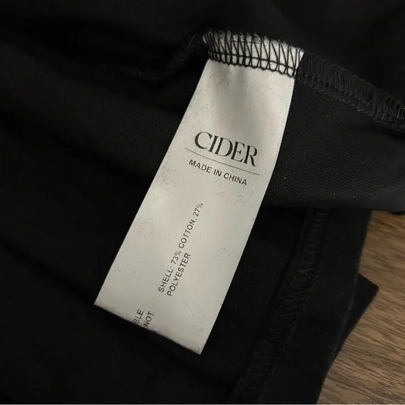 NWT Cider Black Asymmetrical Women's Top 3XL - Picture 9 of 9
